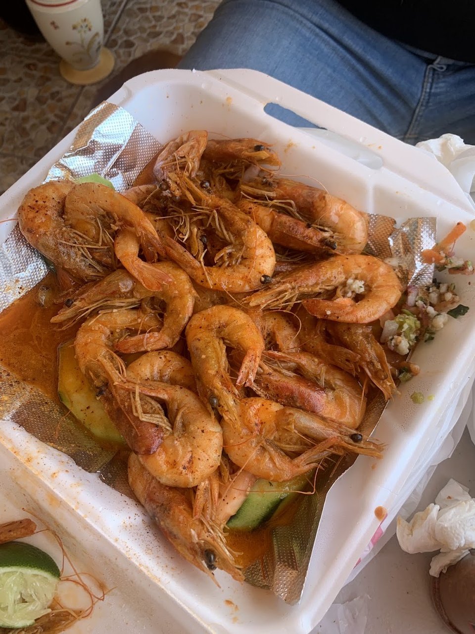 Camarones Con Cabeza En Botana Al Gusto